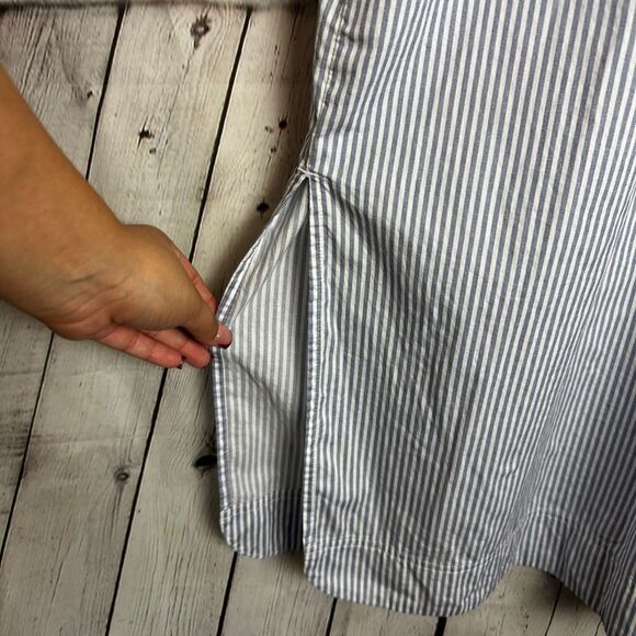 Old Navy Navy Cut Out MIDI Shirt Dress Medium - Picture 10 of 13